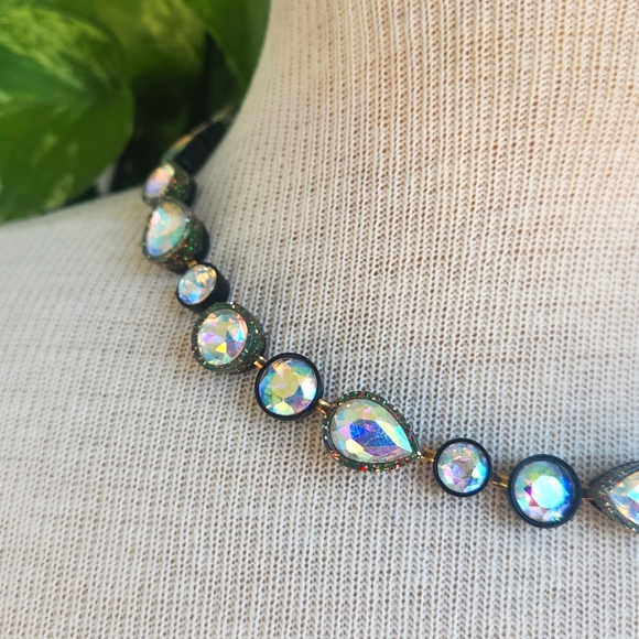 J. Crew Sea Glass Glittery, Infinity Stone Brulee Necklace - Picture 8 of 12